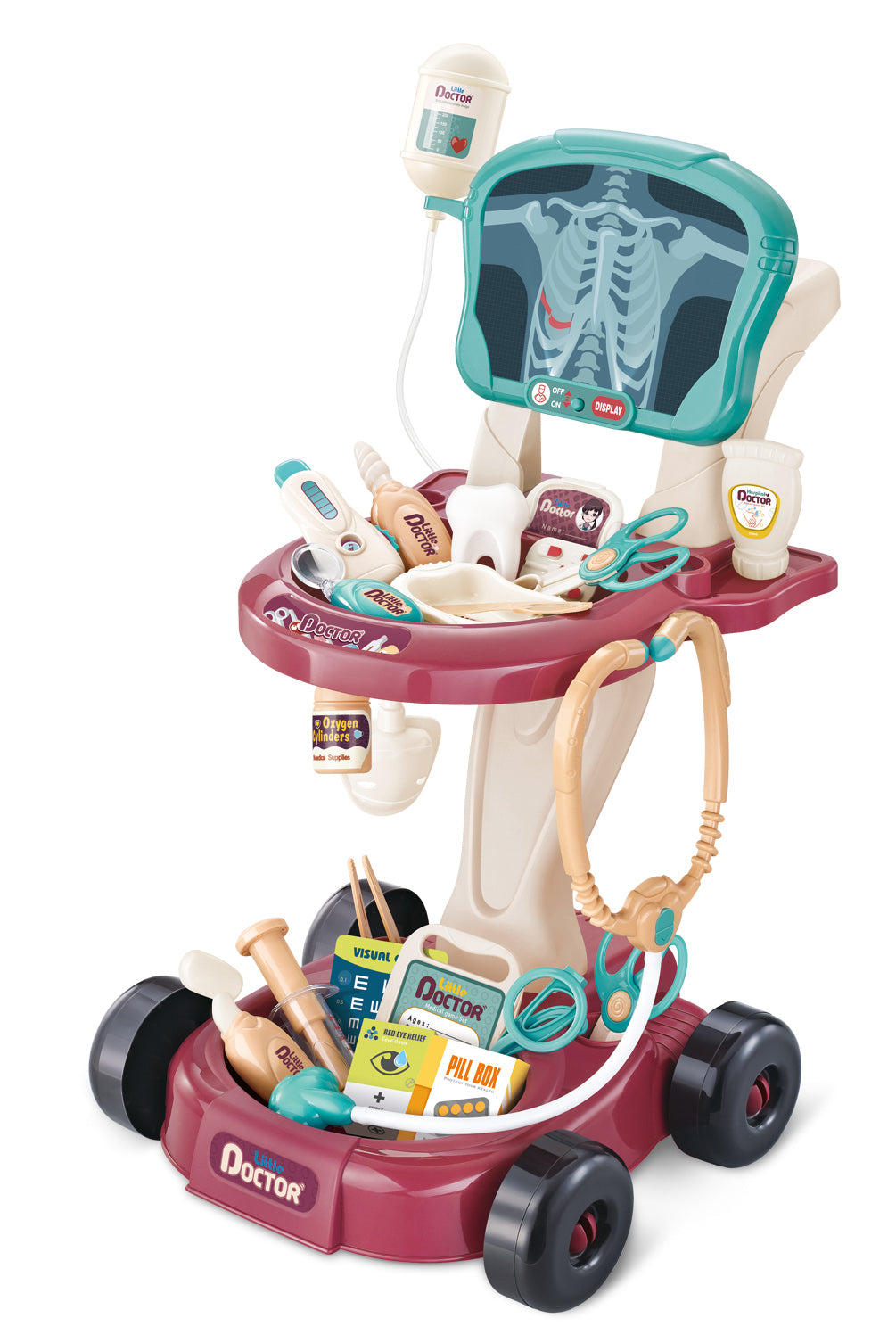 Carrito de doctor con Pantalla de Rayos X (con luz)