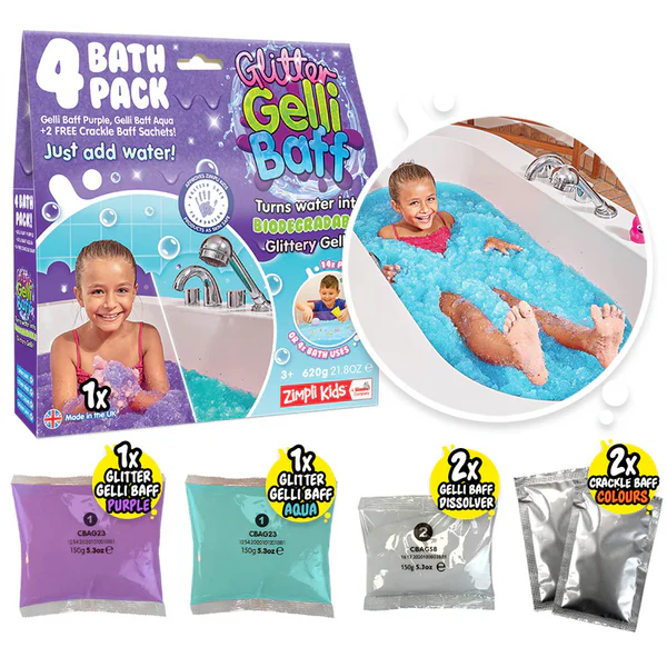 Gelli Baff Pack de Baño Morado-Turquesa