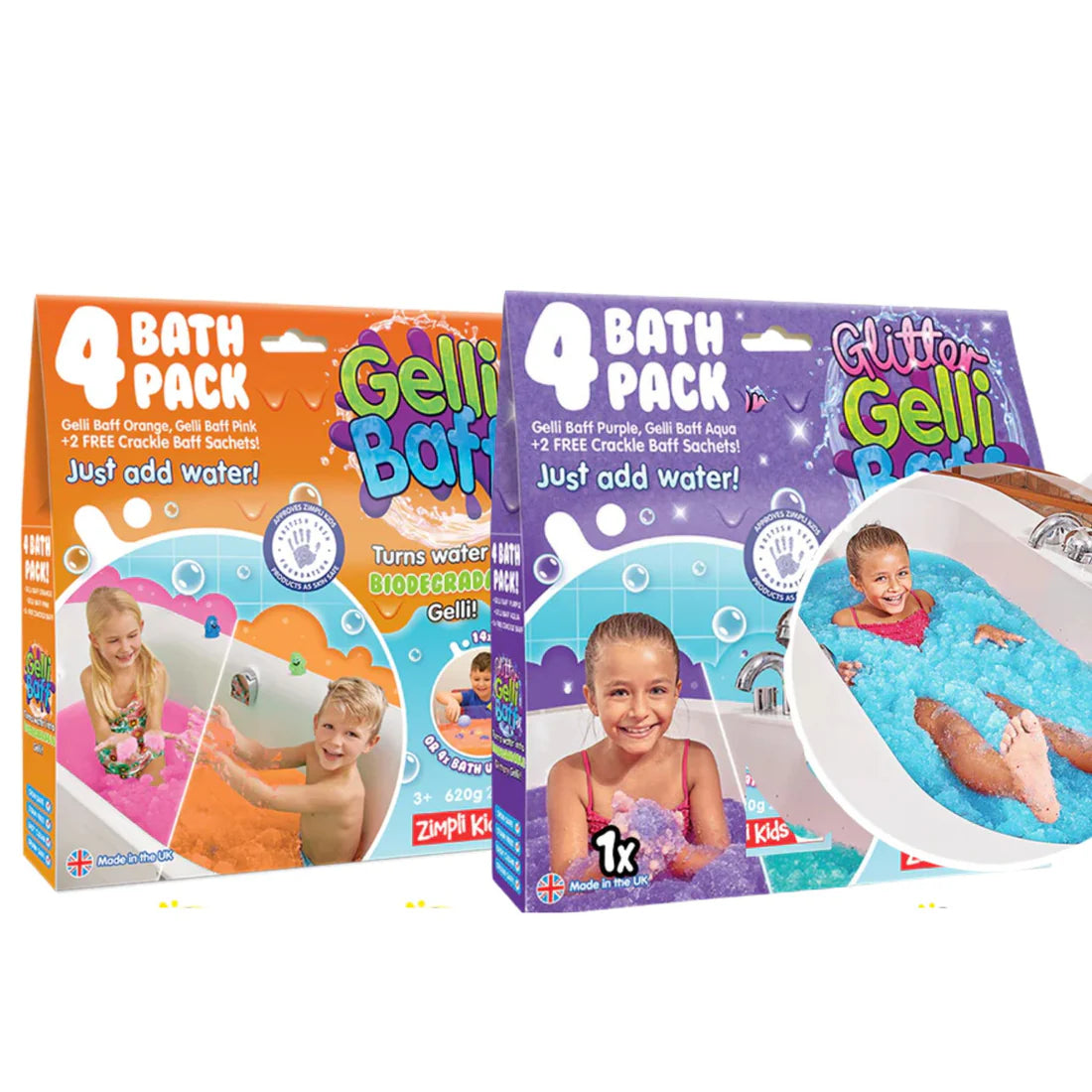 Gelli Baff Pack de Baño Naranjo-Rosado