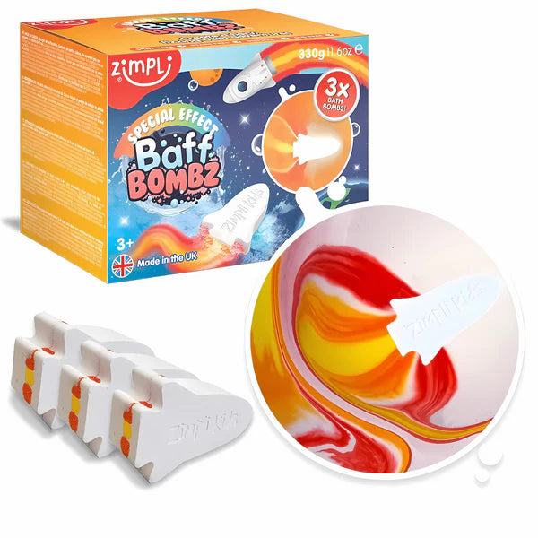 Bomba de Baño Efecto Especial Cohete (3 Pack)