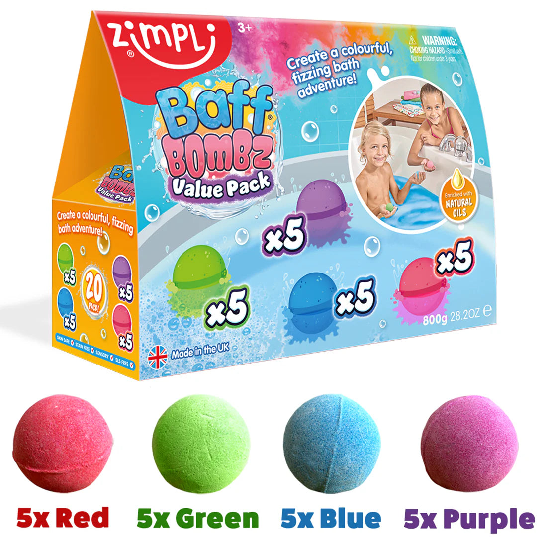 Pack de 20 Bombas de baño Baff