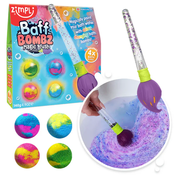 Pincel Mágico con 4 Bombas Baff