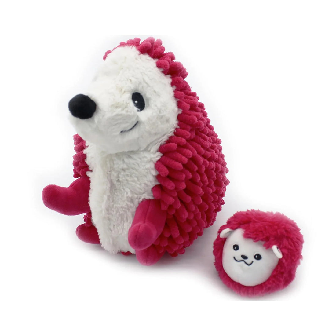 Peluche Erizo Piktou Mamá y Bebé - Fucsia