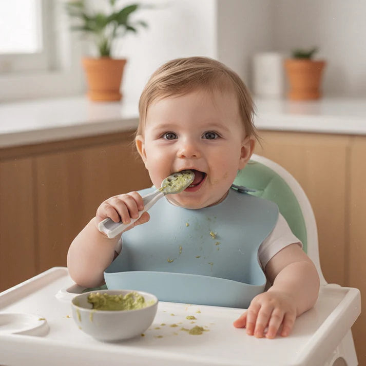 Set de 2 Pre-Cucharas de Aprendizaje para Bebé – +4 meses