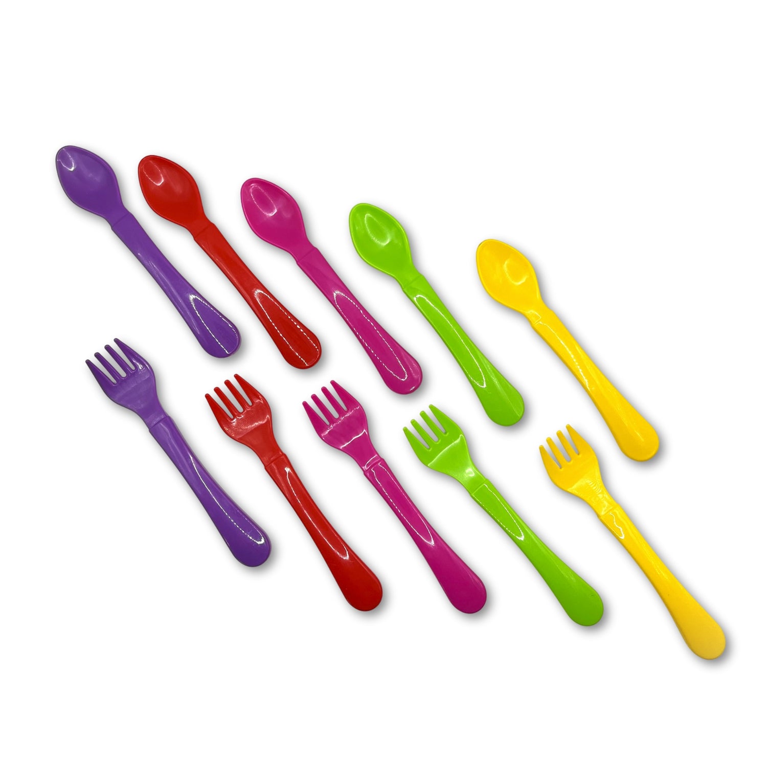 Pack de 10 Cubiertos de Plástico