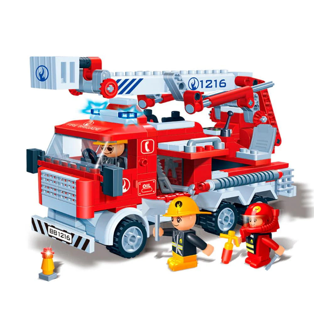 Set Bloques Construcción Camión de Bomberos 290 Piezas