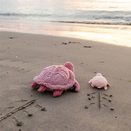 Peluche Tortuga Sauvenou Mamá y Bebé - Rosa