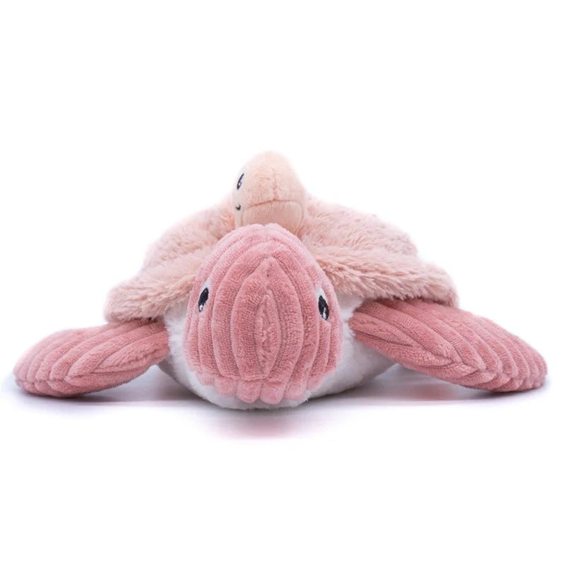 Peluche Tortuga Sauvenou Mamá y Bebé - Rosa