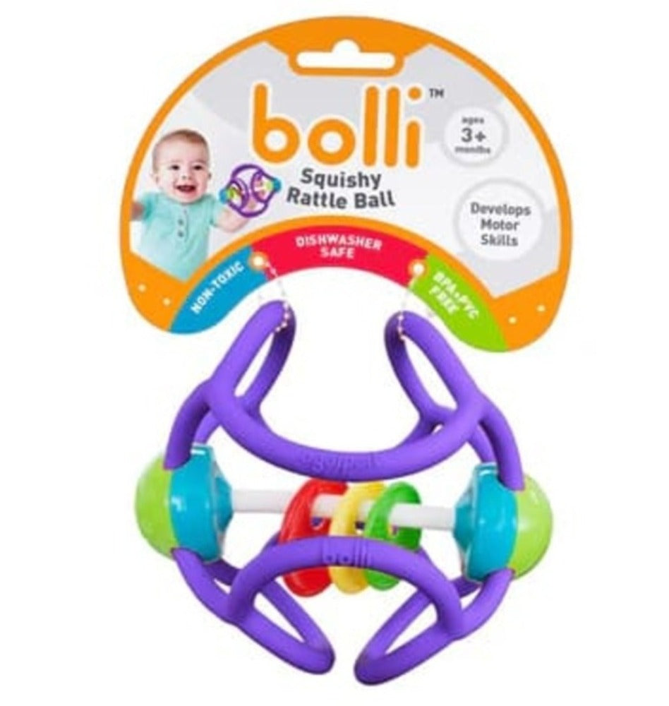 Bolli Sonajero, Juguete Sensorial Silicona Lila