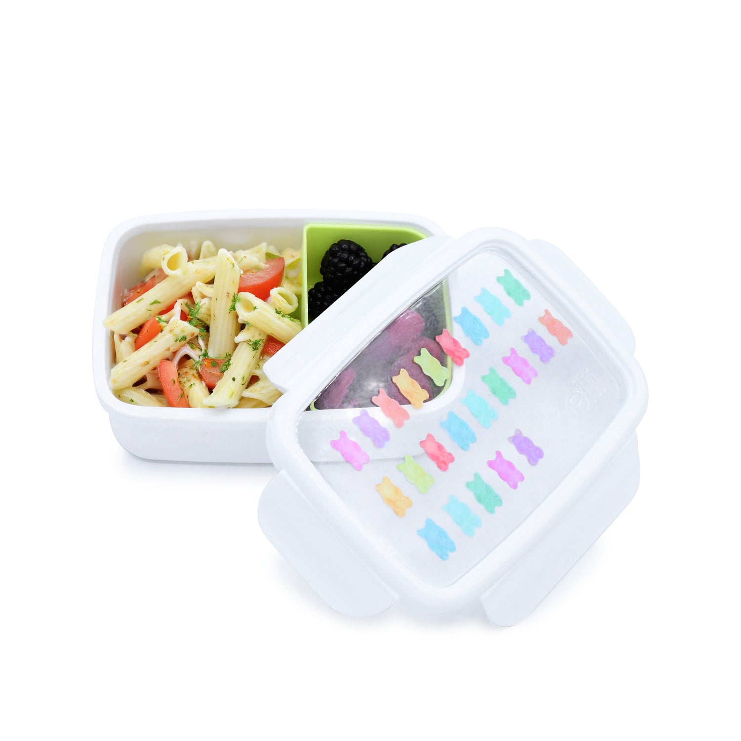 Lonchera bento box con compartimientos 880 ml - Ositos
