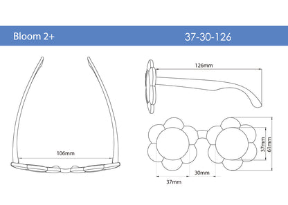 Lentes de sol Flores talla 2+