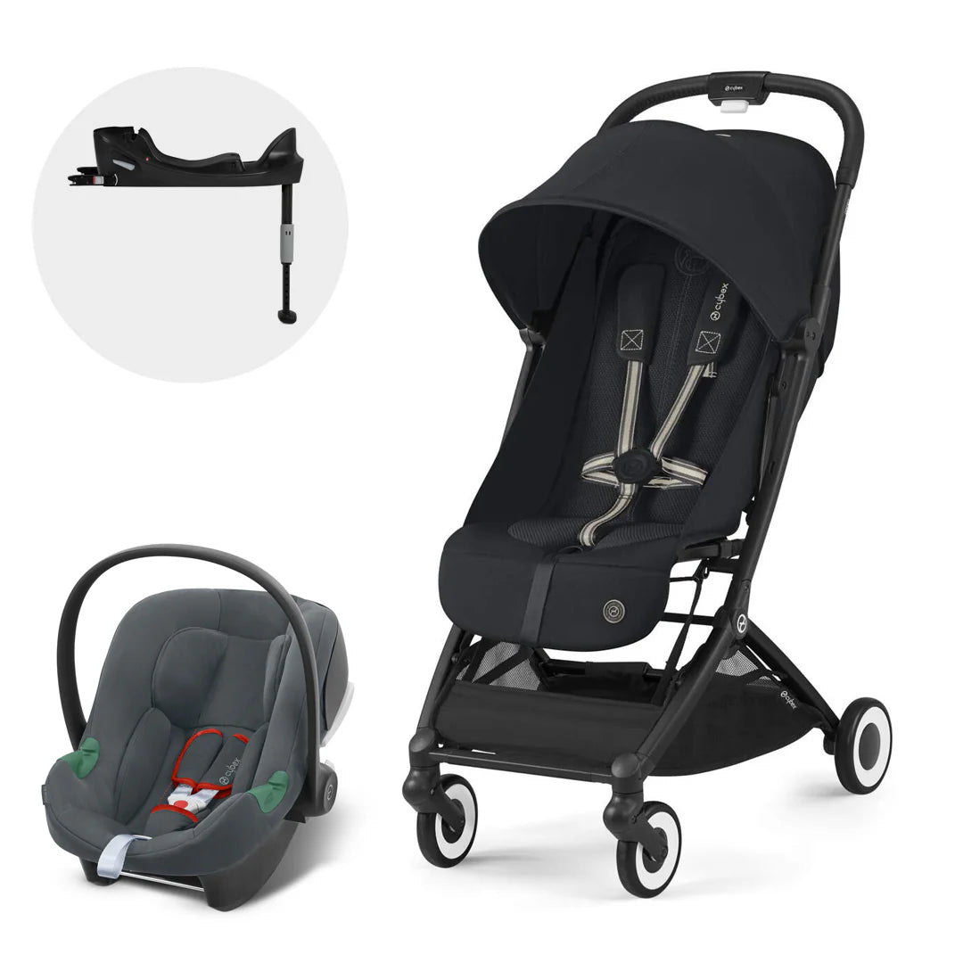 Travel System Orfeo + Aton B2 + Base BLK