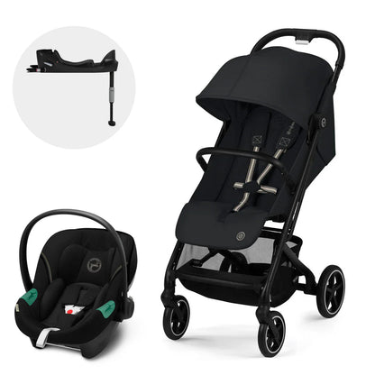 Travel System Beezy + Aton S2 + Base - Magic Black