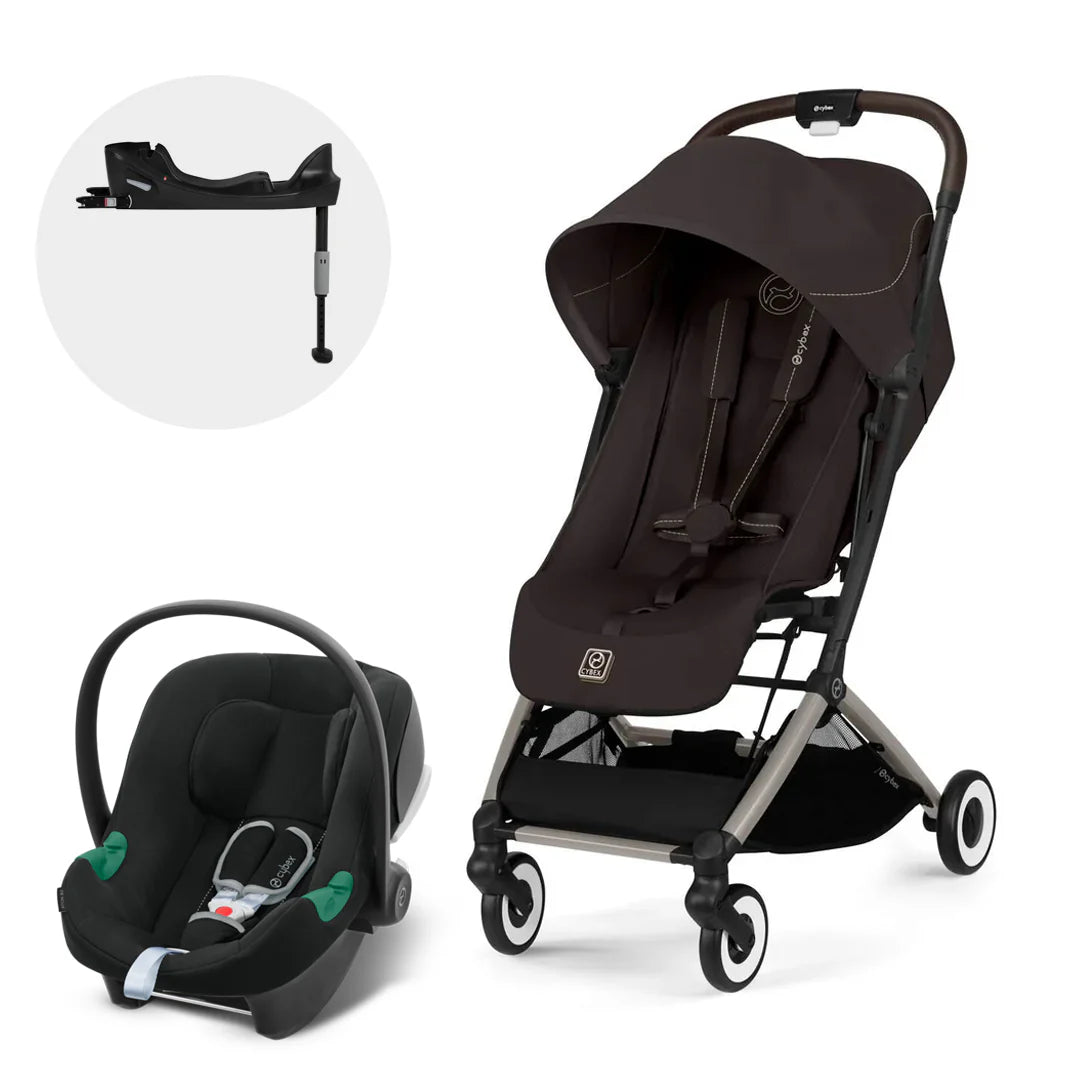 Travel System Orfeo + Aton B2 + Base - Chocolate Brown