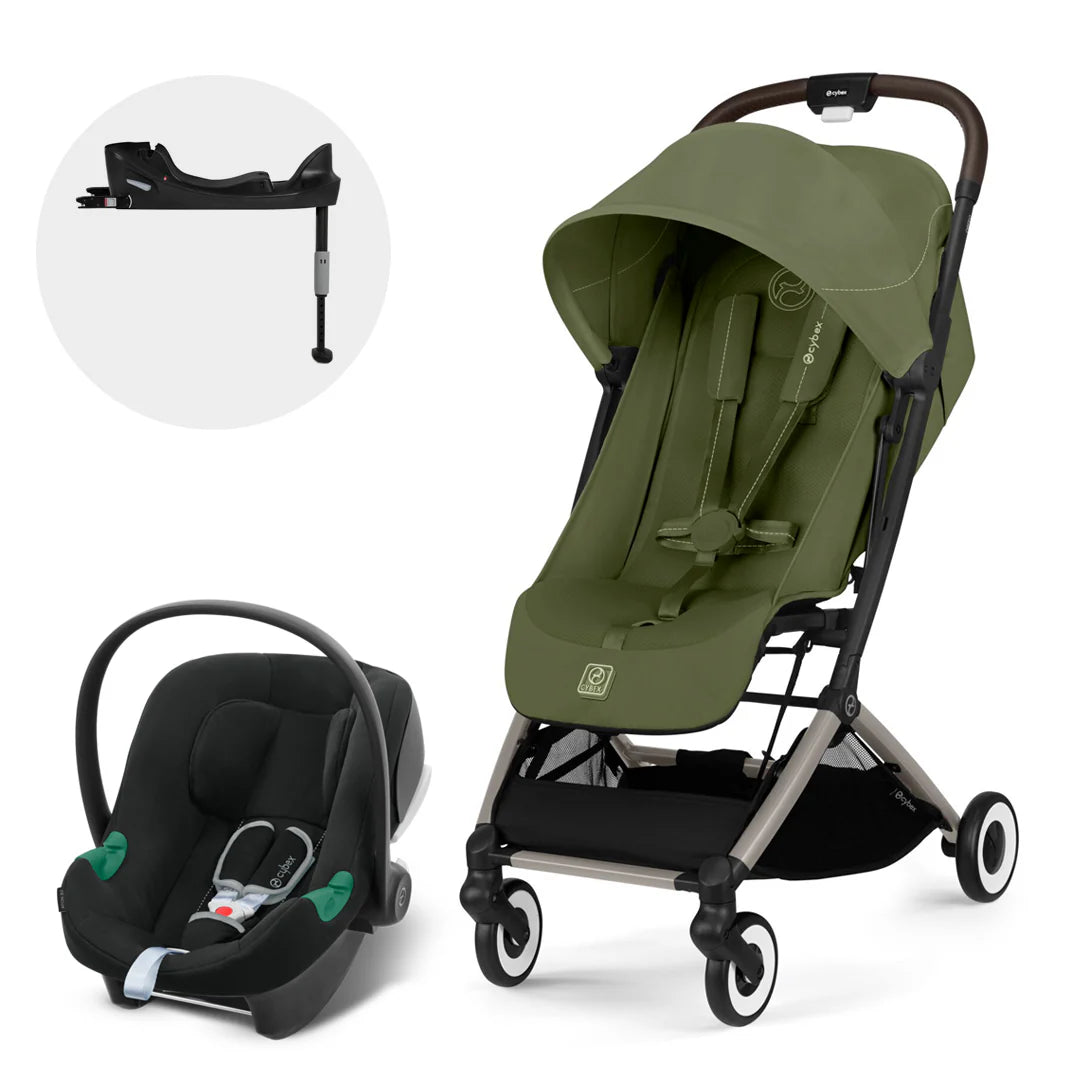 Travel System Orfeo + Aton B2 + Base - Green Khaki