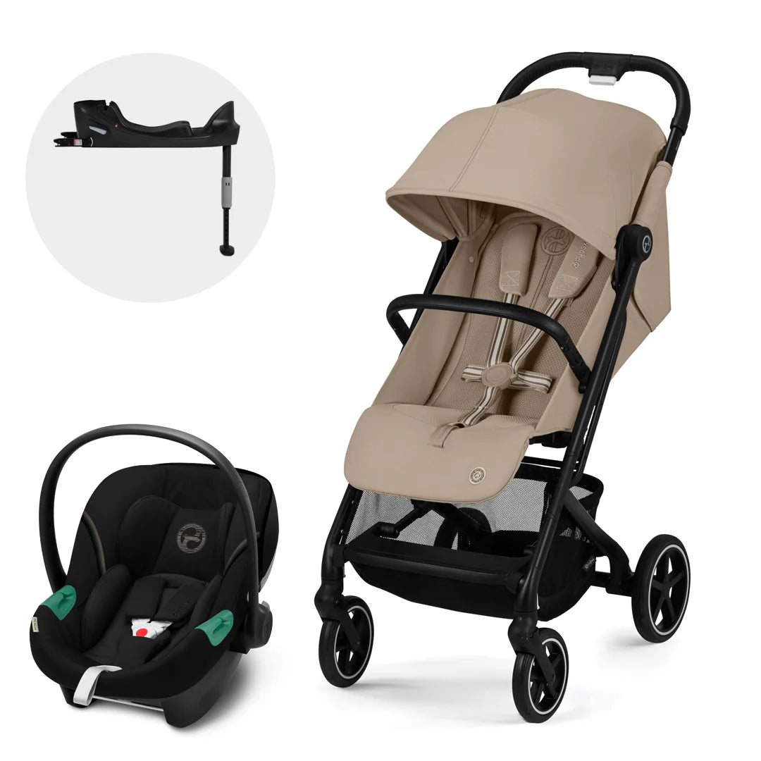 Travel System Beezy + Aton S2 + Base - Almond Beige
