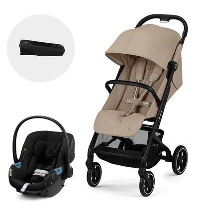 Travel System Beezy + Aton G + Base - Almond Beige