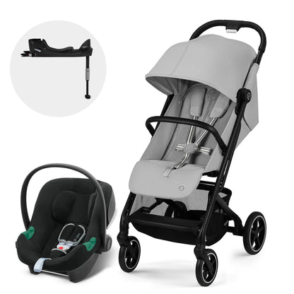 Travel System Beezy + Aton B2 + Base - Fog Grey