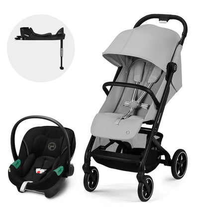 Travel System Beezy + Aton S2 + Base - Fog Grey