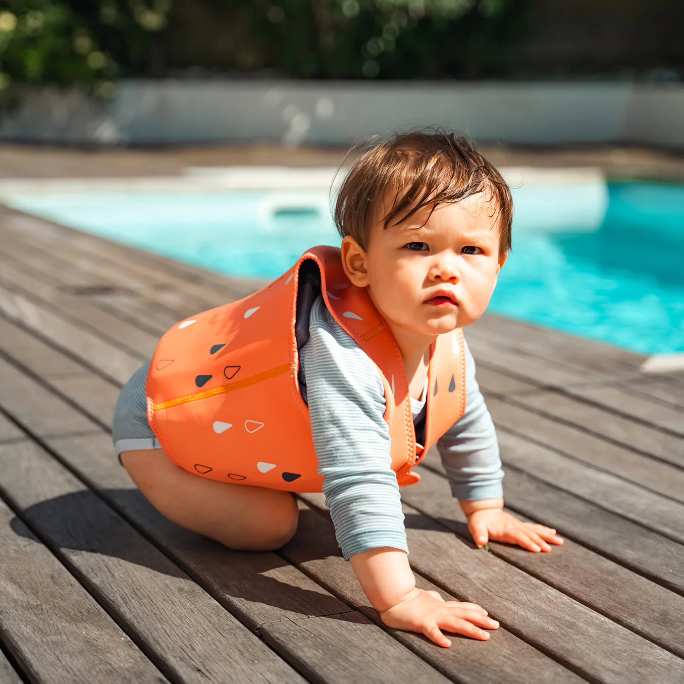 Chaleco de Natación Näj Naranjo Talla S (18 meses-3 años)