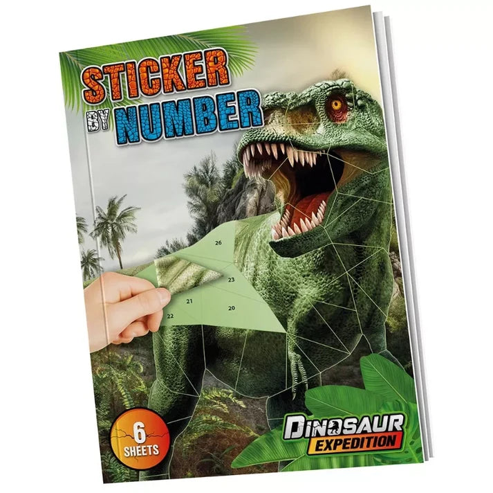 Sticker por Números Dinosaurio