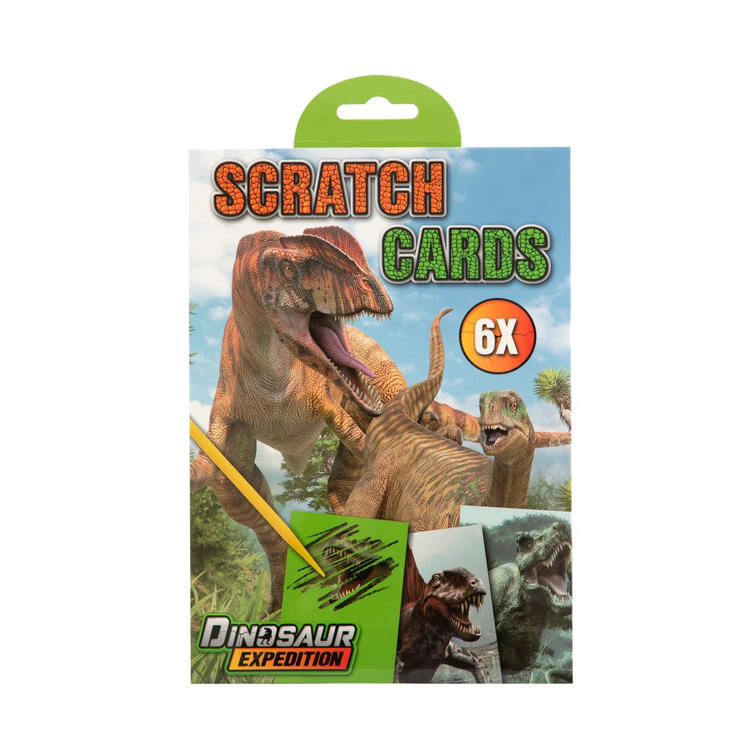 Libro Raspar Dinosaurios 6 Tarjetas