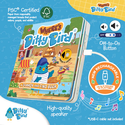 Libro Musical Wheres - Ditty Bird