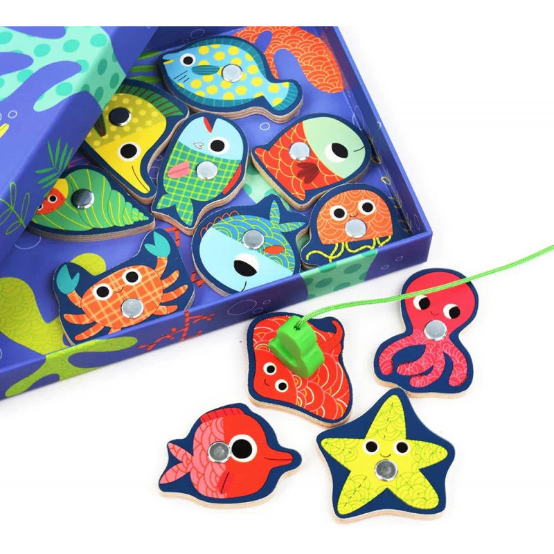 Juego de figuras magnéticas Pesca Color