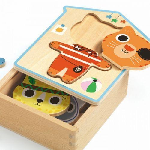 Puzzle mezcla de disfraces de gatos