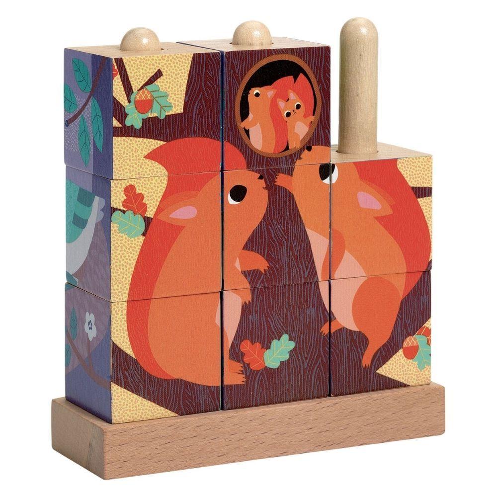 Puzzle 9 Cubos de Madera Puzz-Up Forest