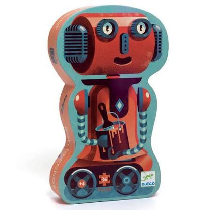 Puzzle Silueta Bob de Robot 36 piezas