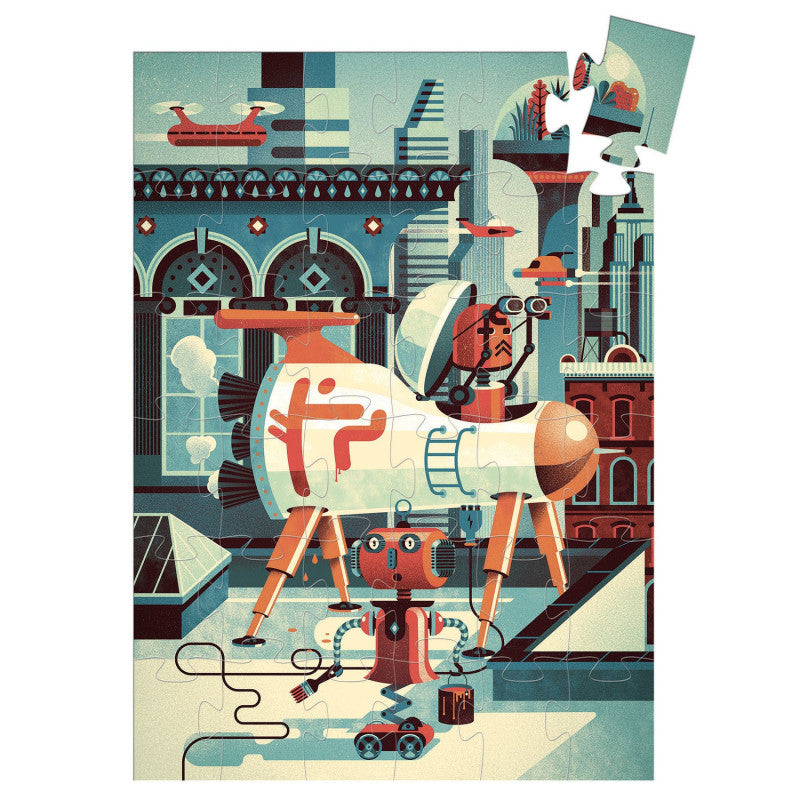 Puzzle Silueta Bob de Robot 36 piezas