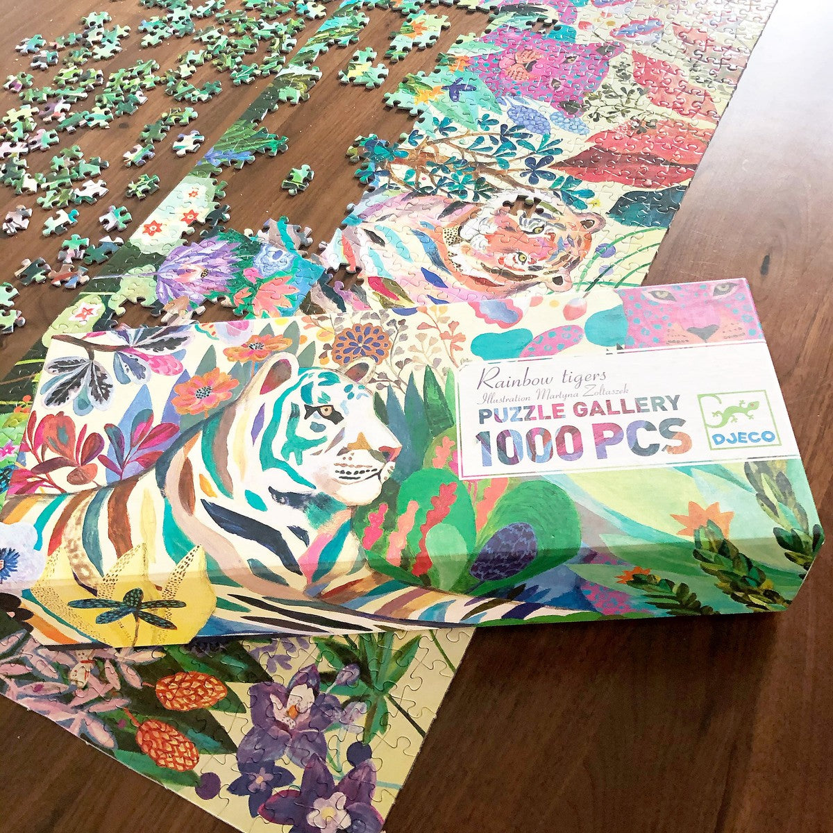 Puzzle Tigres Arcoiris 1000 piezas