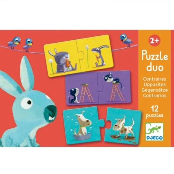 Puzzle Educativo Opuestos