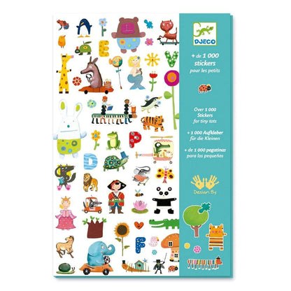 Set 1000 Stickers Niños