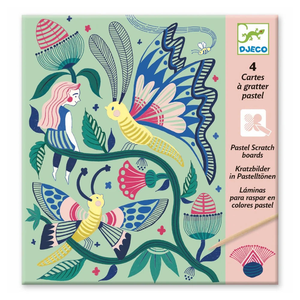 Láminas para Raspar en Colores Pastel