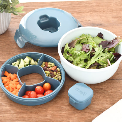 Contenedor Bento para Ensaladas - Azul