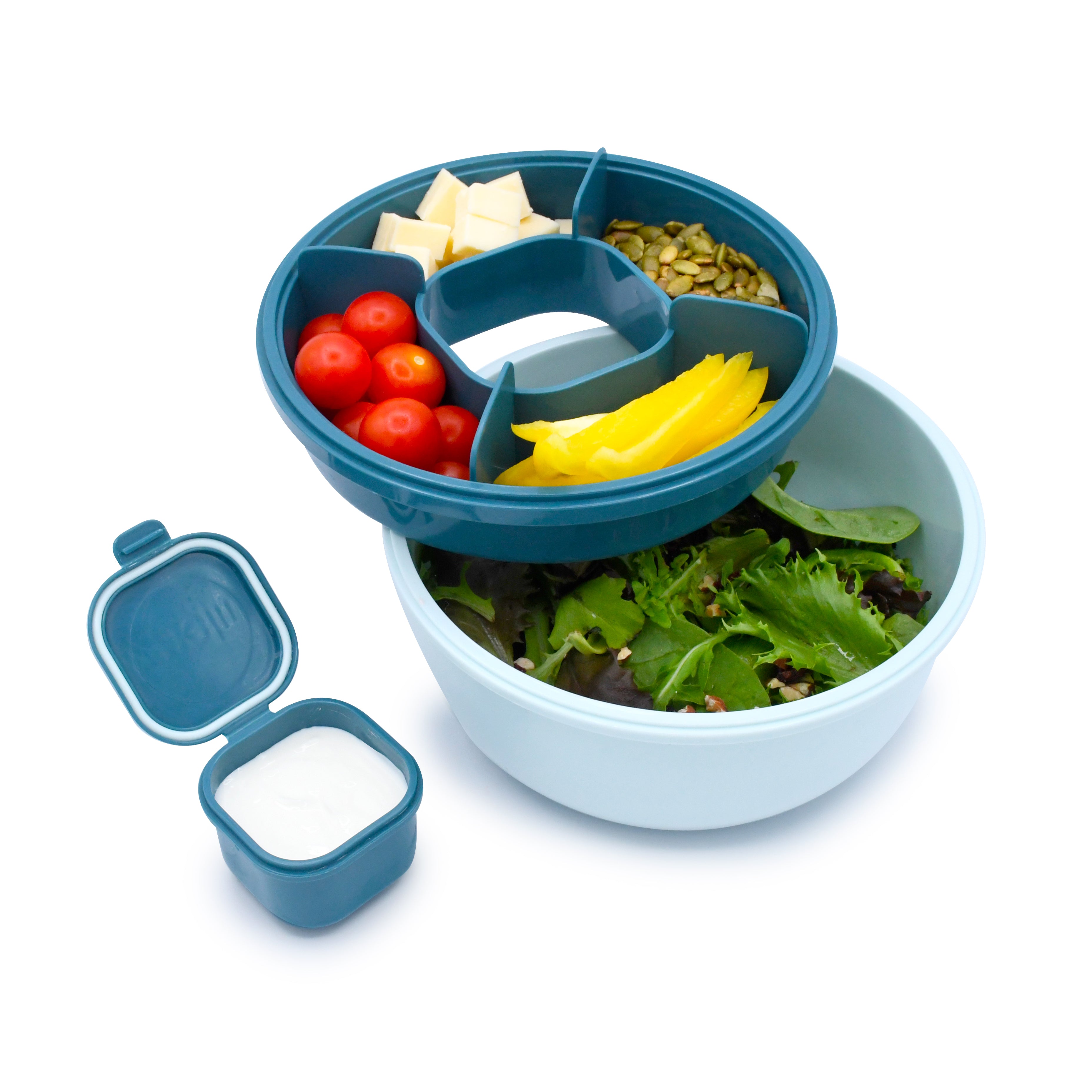 Contenedor Bento para Ensaladas - Azul
