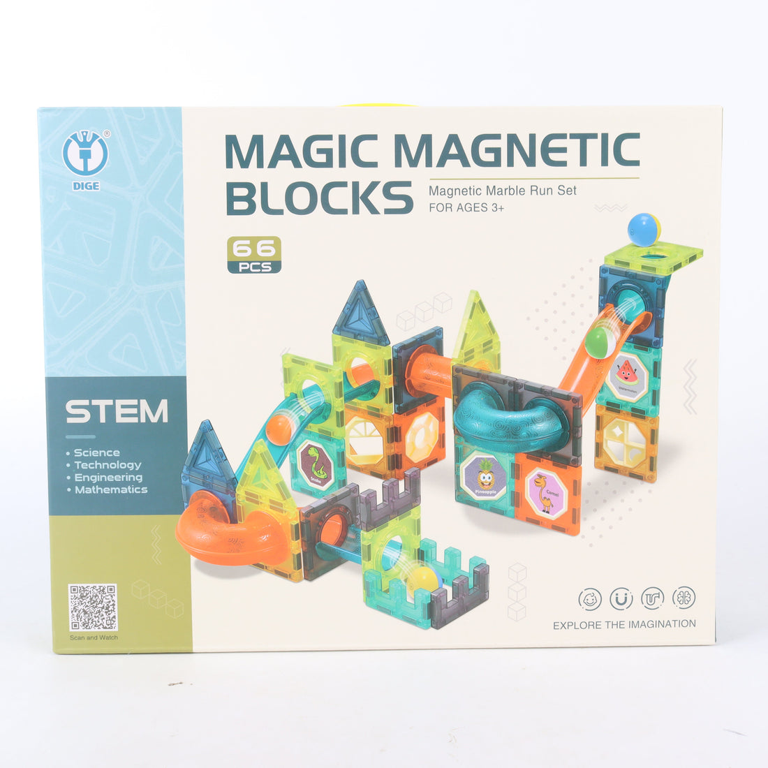 Bloques Magnéticos Tobogán. 66 Piezas