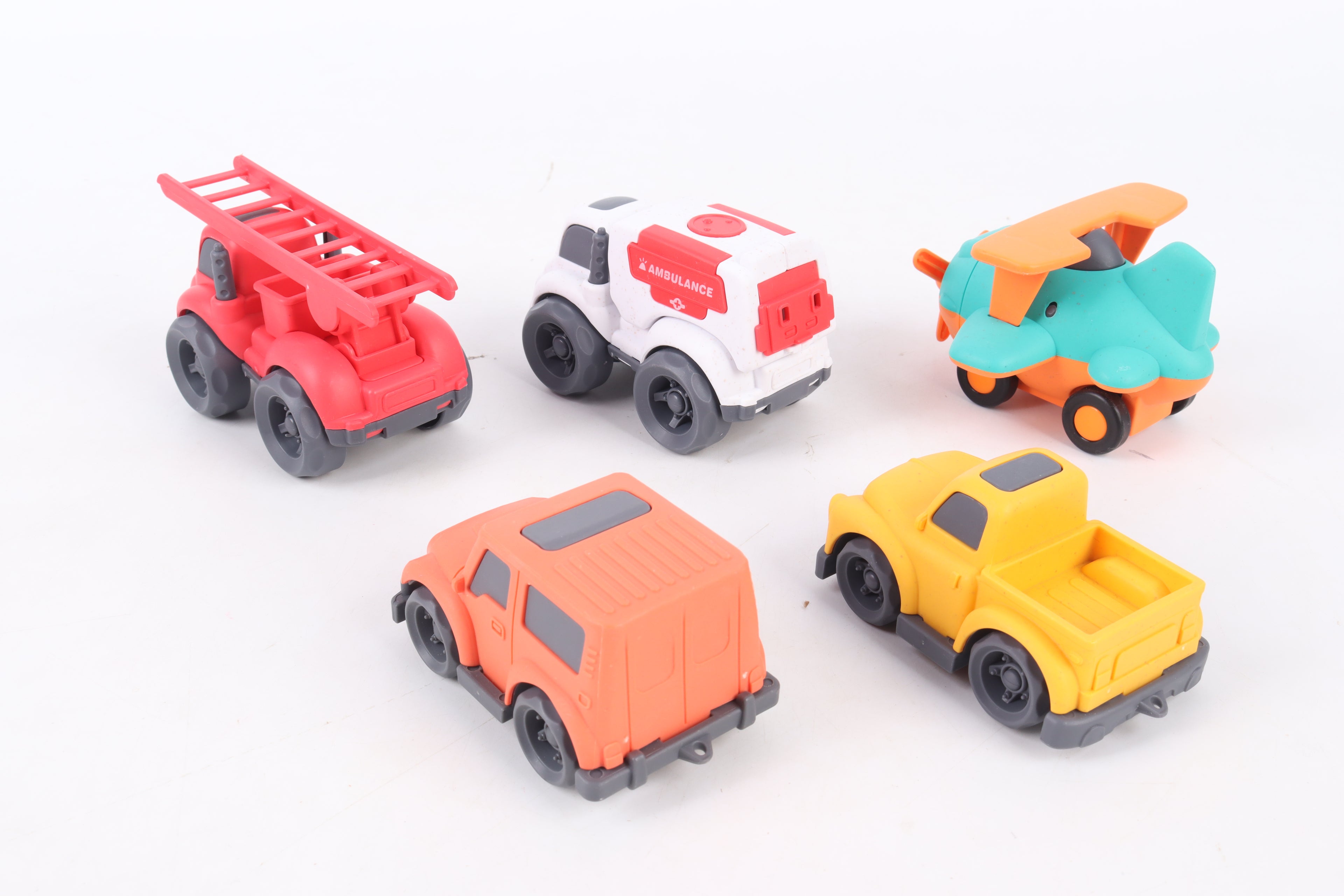 Set de 5 Vehículos de Bioplástico