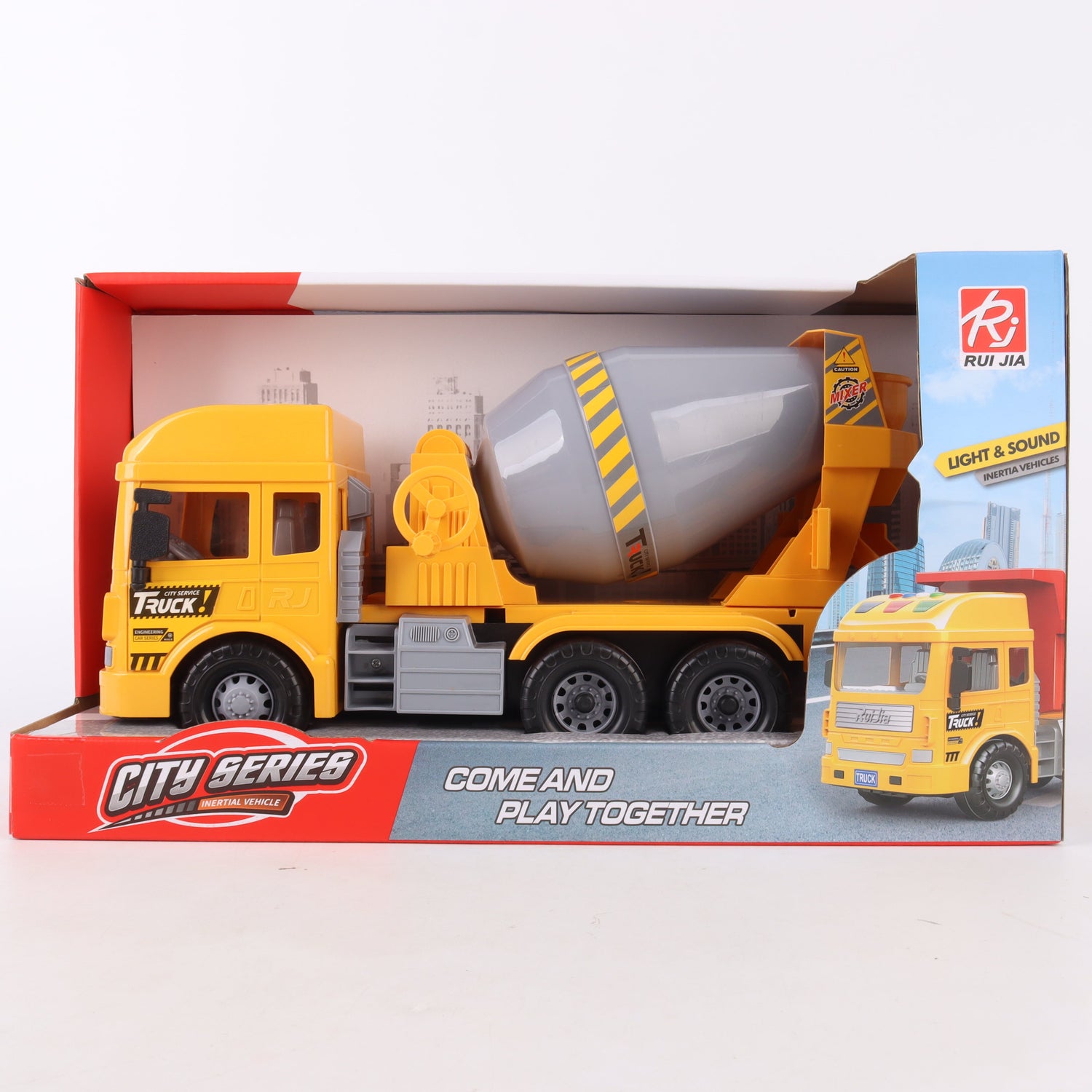 Camión Hormigonera de fricción con luz y sonido