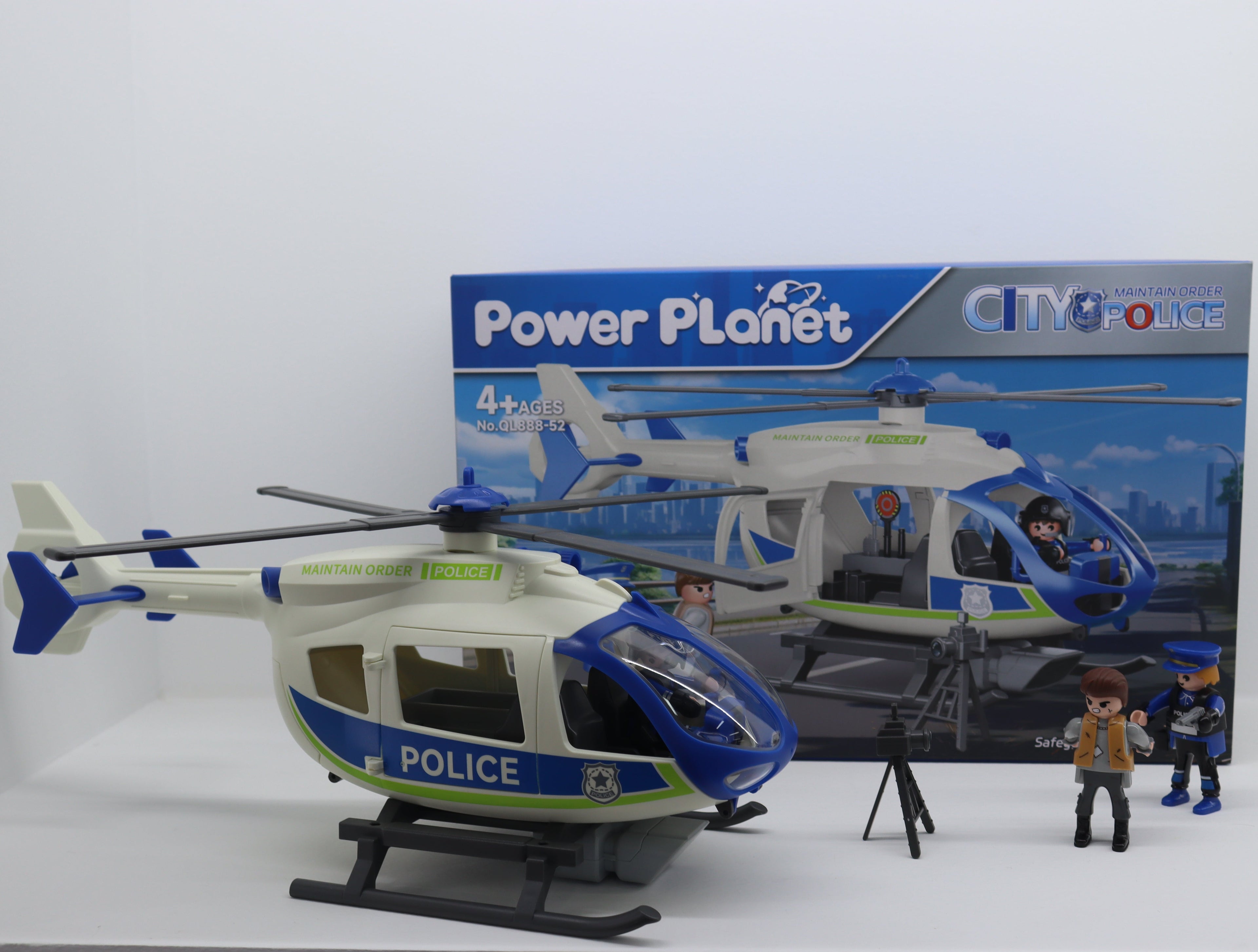 Helicóptero de Policía con Luz