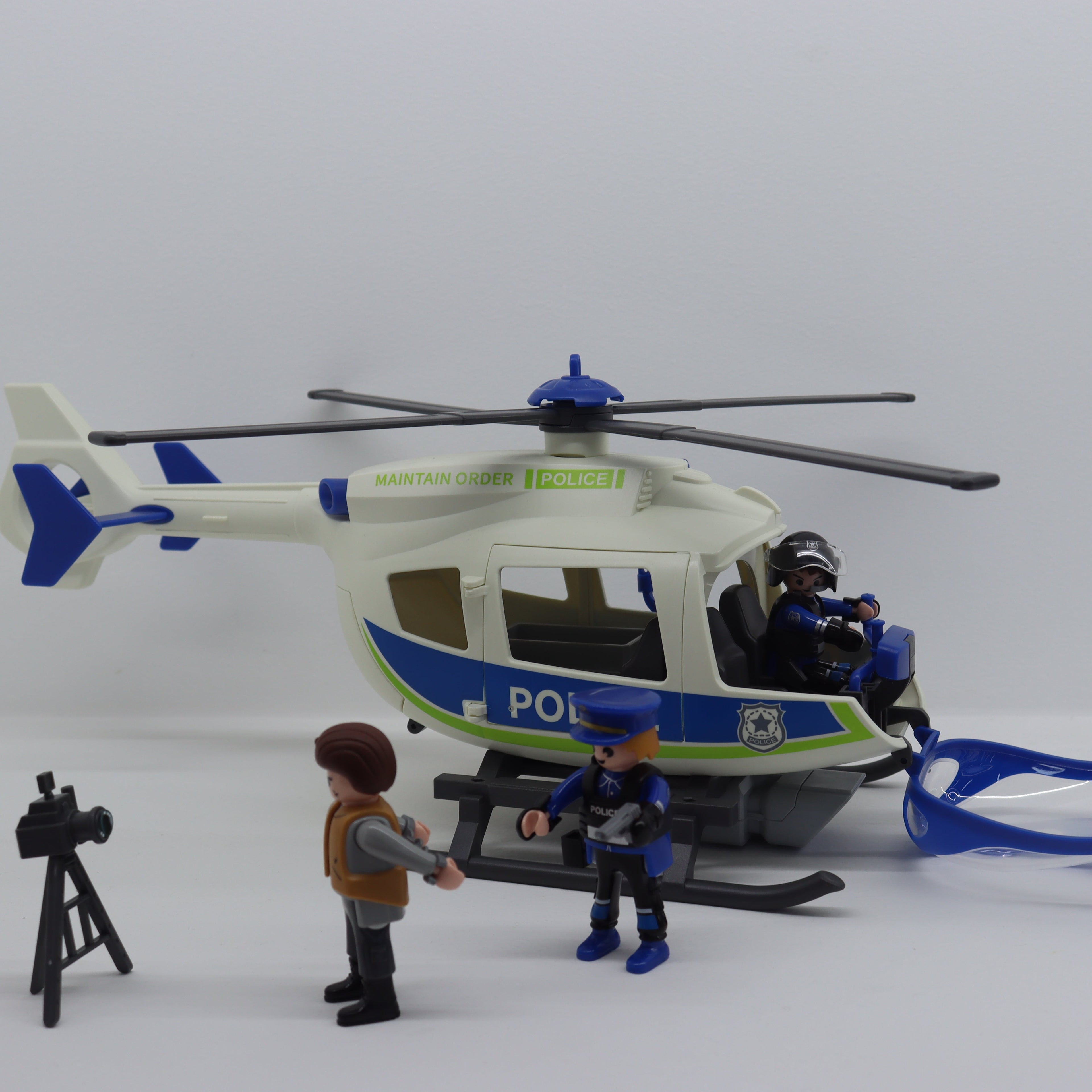 Helicóptero de Policía con Luz