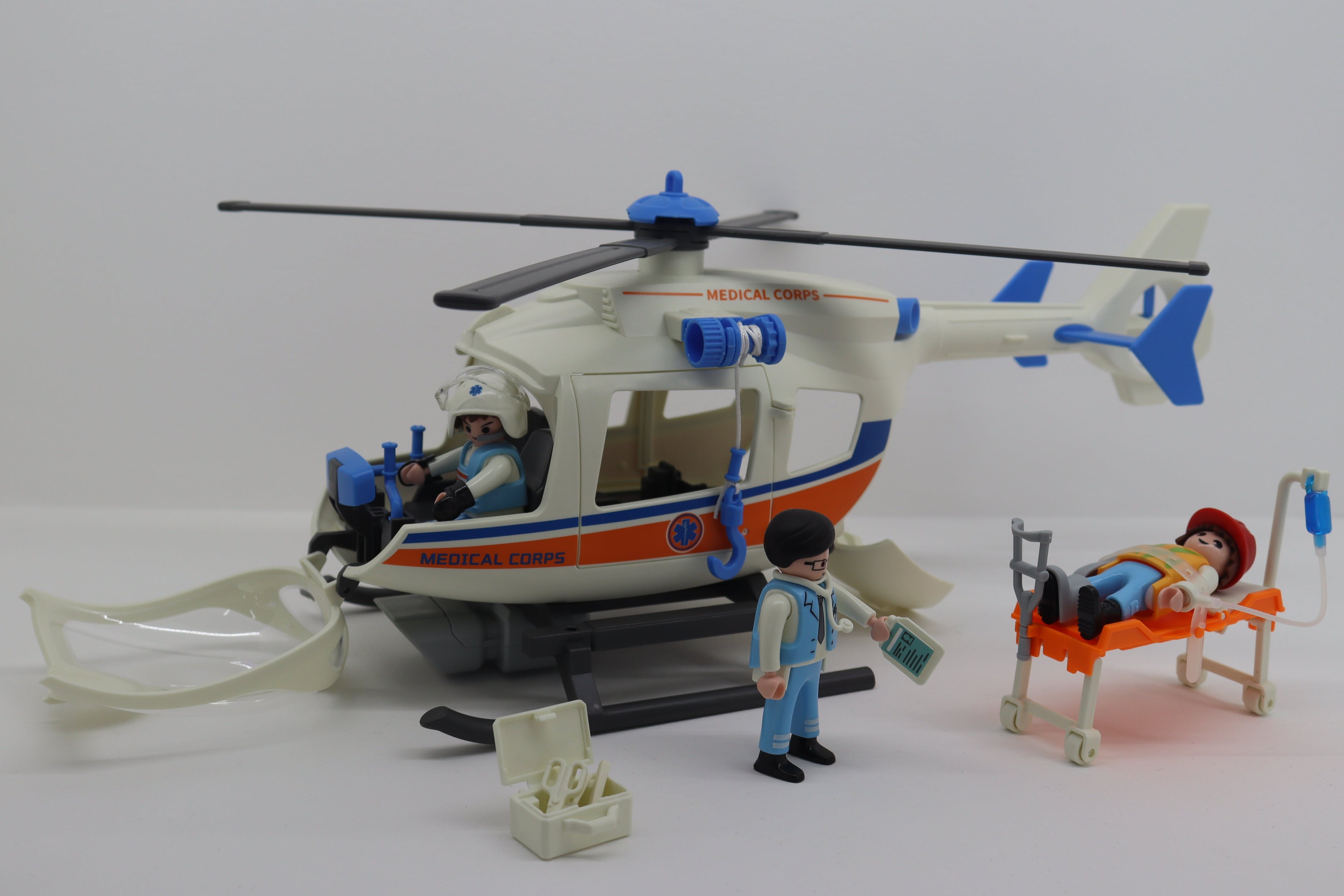 Helicóptero Médico Rescate de Emergencia
