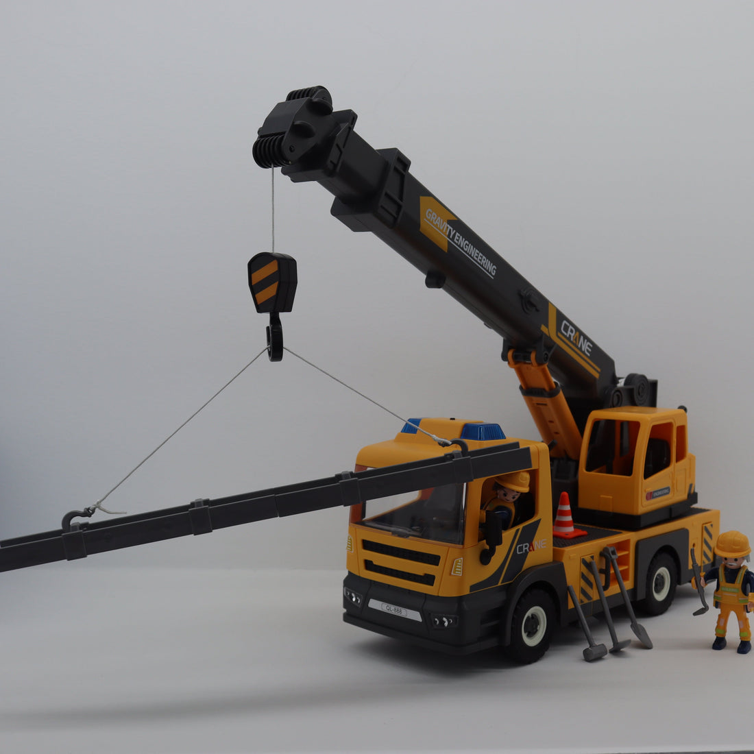 Camión Grúa de Ingeniería con Luz y Sonido