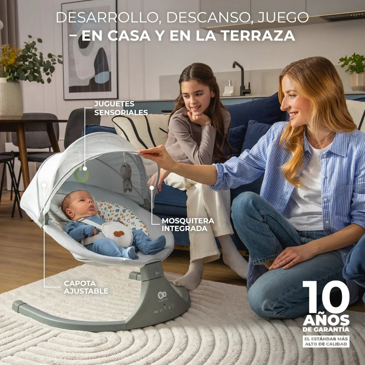 Silla Mecedora eléctrica Lumi 2 - Light Grey