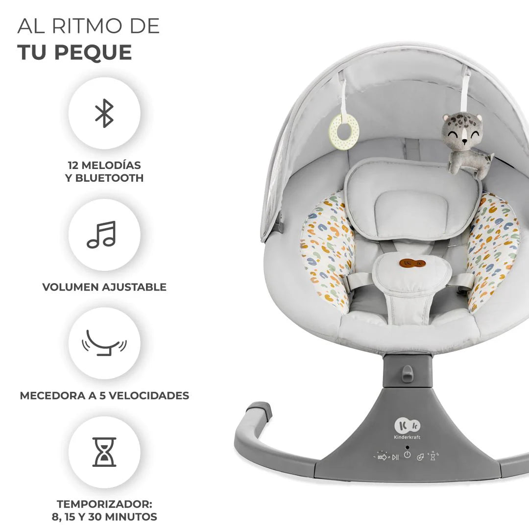 Silla Mecedora eléctrica Lumi 2 - Light Grey