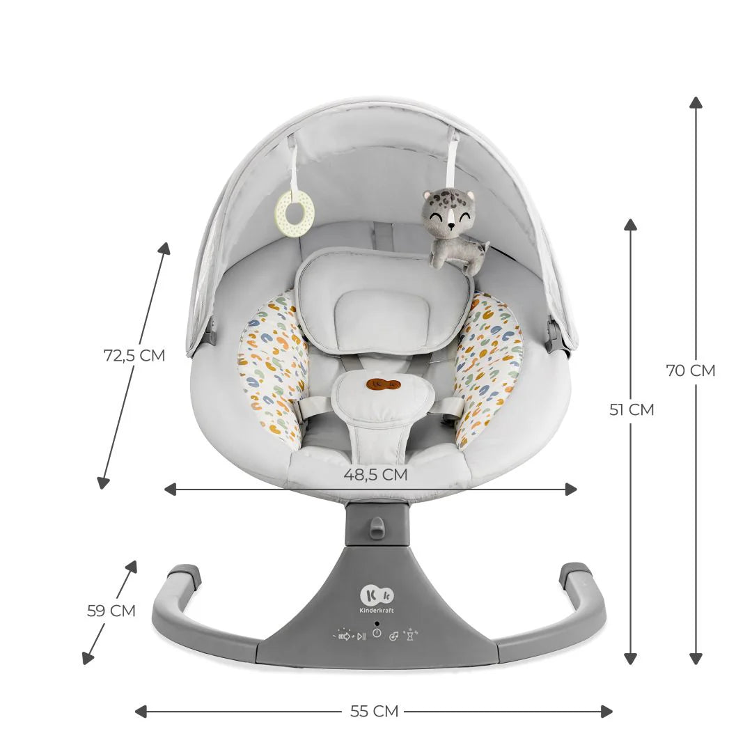 Silla Mecedora eléctrica Lumi 2 - Light Grey