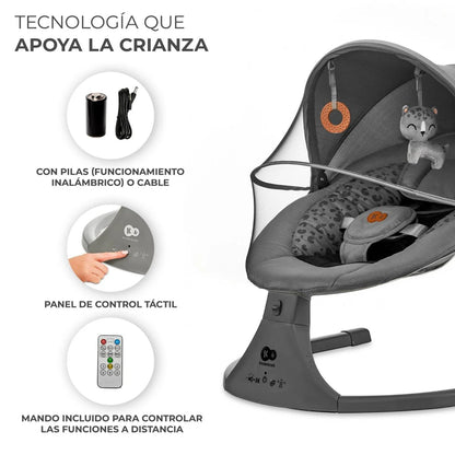 Silla Mecedora eléctrica Lumi 2 - Dark Grey