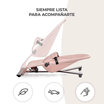 Silla mecedora-hamaca Mimi Beige